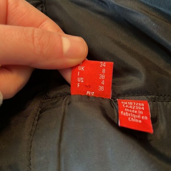 Esprit black & white wool blend mini skirt - Picture 3 of 9